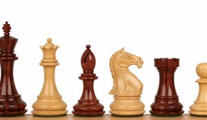 Fierce Knight Staunton Chess Set Rosewood & Boxwood Pieces - 3 King