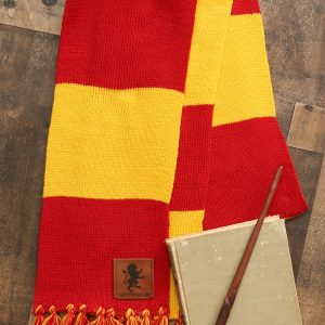 Harry Potter Gryffindor Patch Striped Scarf