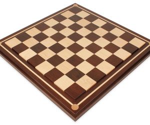 Mission Craft South American Walnut & Maple Solid Wood Chess Board - 2 Squares