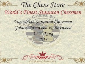 Zagreb Series Chess Set with Golden Rosewood & Boxwood Pieces - 3.25 King