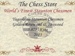Zagreb Series Chess Set with Golden Rosewood & Boxwood Pieces - 3.875 King