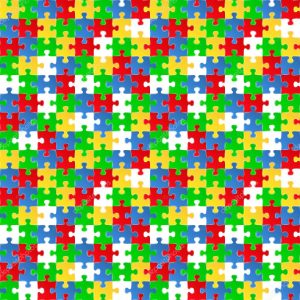 Seamless puzzle background