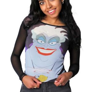 Cakeworthy Women's Little Mermaid Ursula Mesh Top