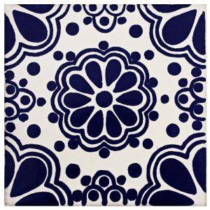 Lace Azul Talavera Tile - Quantity 1