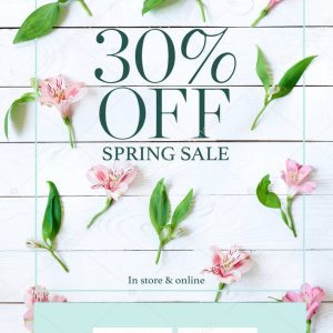 Sale banner with discount