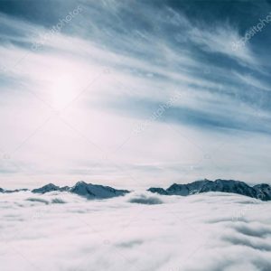 peaks and clouds