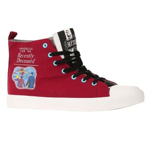 Beetlejuice Recently Deceased Maroon Unisex Sneakers