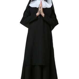 Plus Size Deluxe Nun Costume for Women