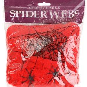 200 Square FT Red Spider Web Decoration