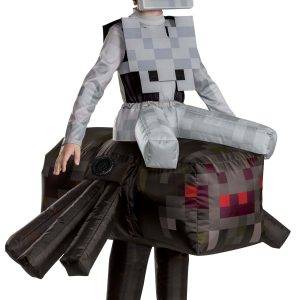 Kid's Deluxe Minecraft Spider Jockey Inflatable Costume
