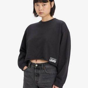 Levi's Graphic Carla Raw Cut Crewneck Sweatshirt - Women's S
