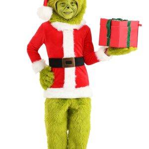Dr. Seuss Grinch Santa Open Face Costume for Toddlers
