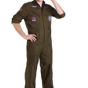Men's Top Gun Deluxe Flight Suit Costume