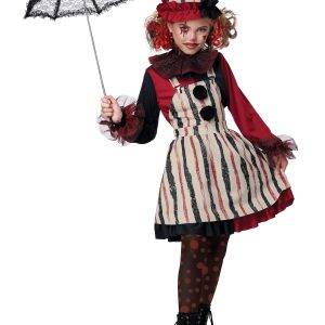 Girl's Clever Clown Child Costume