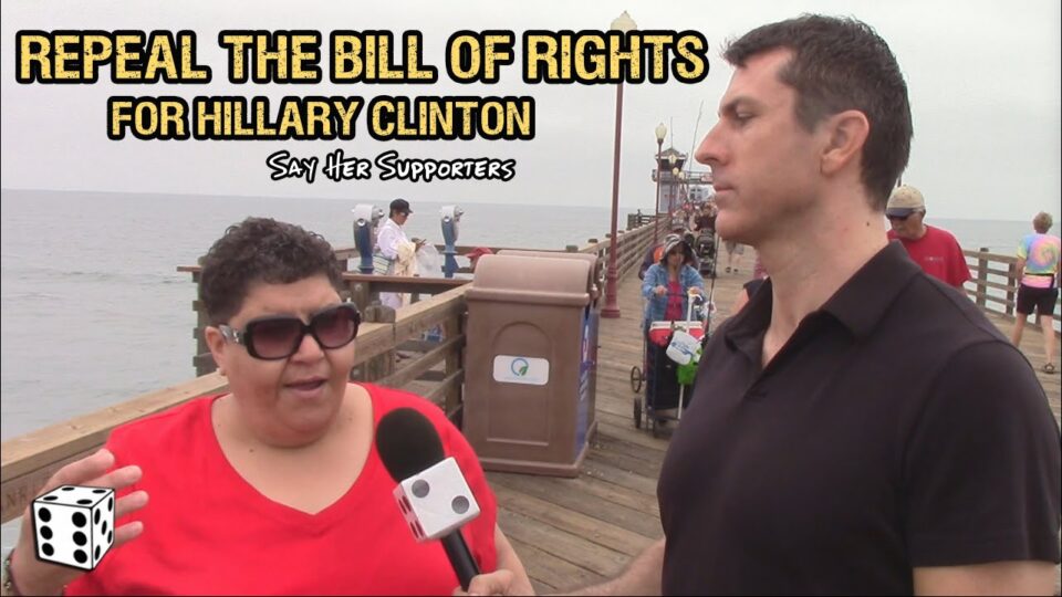 These Hillary Supporters Want Her to Repeal the Bill of Rights if She’s Elected President – YouTube