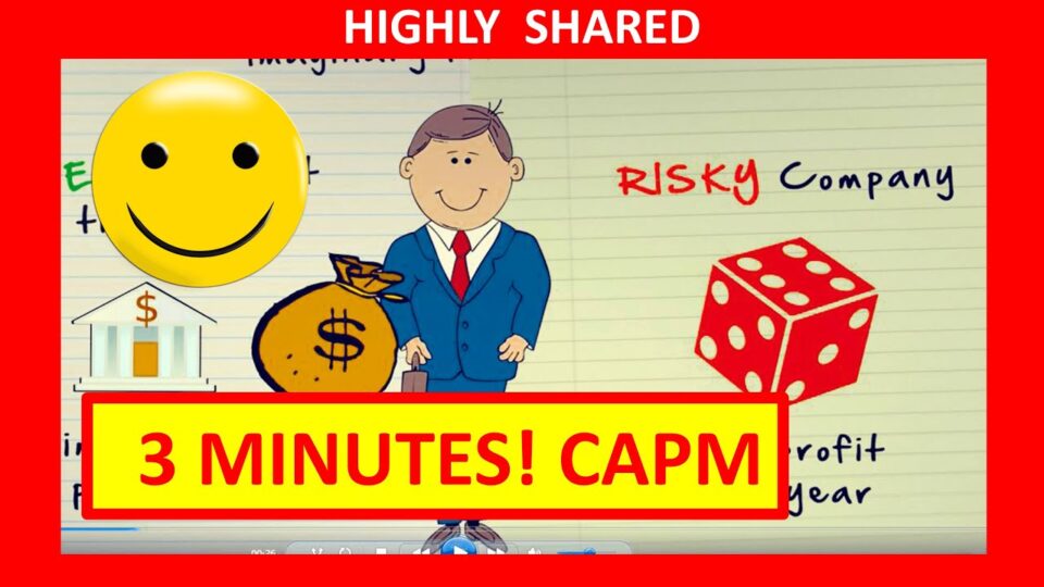 🔴 3 Minutes! CAPM Finance and the Capital Asset Pricing Model Explained (Quick Overview)