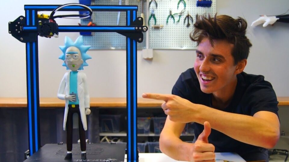 AWESOME 3D Printed Rick Sanchez – Creality CR-10 Print!