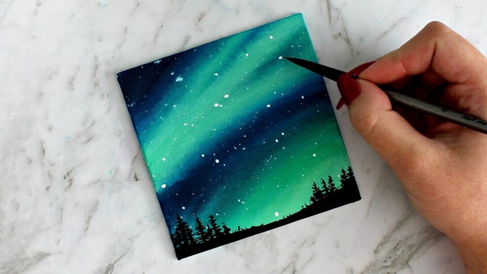 Aurora Sky Canvas Painting | artbybee7 |