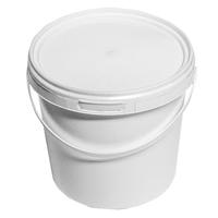1.5 Litre White Plastic Pail Complete With White Lid