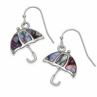 'Come Under My Umbrella' Pink Abalone Shell Earrings