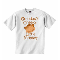 Grandad's Cheeky Little Monkey - Baby T-shirt