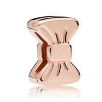 Reflexions Rose Sweet Bow Clip Charm Rose Gold
