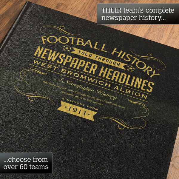 Personalised West Bromwich Albion Football Book