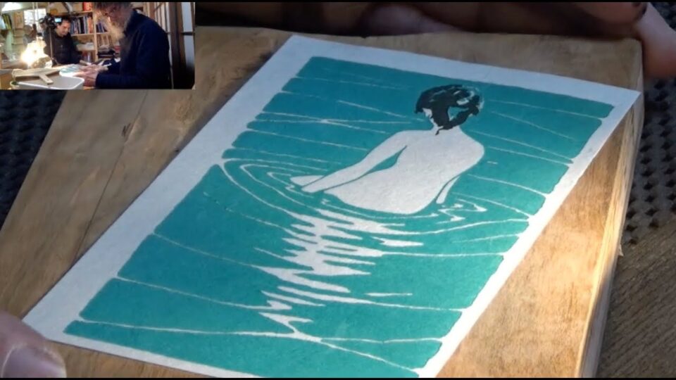 Woodblock Print – start to finish (in real time)