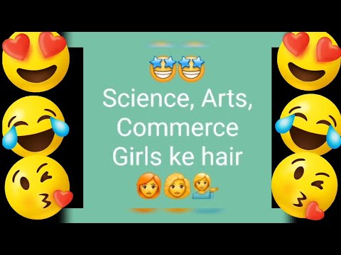 science ,arts ,commerce girls ke hair😁funny WhatsApp video #shorts