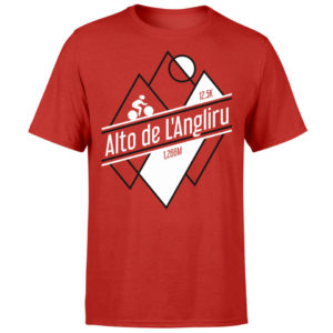 Alto De L'Angliru Men's Red T-Shirt - L