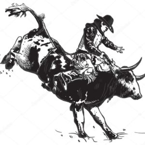 An hand drawn vector, freehand - Rodeo