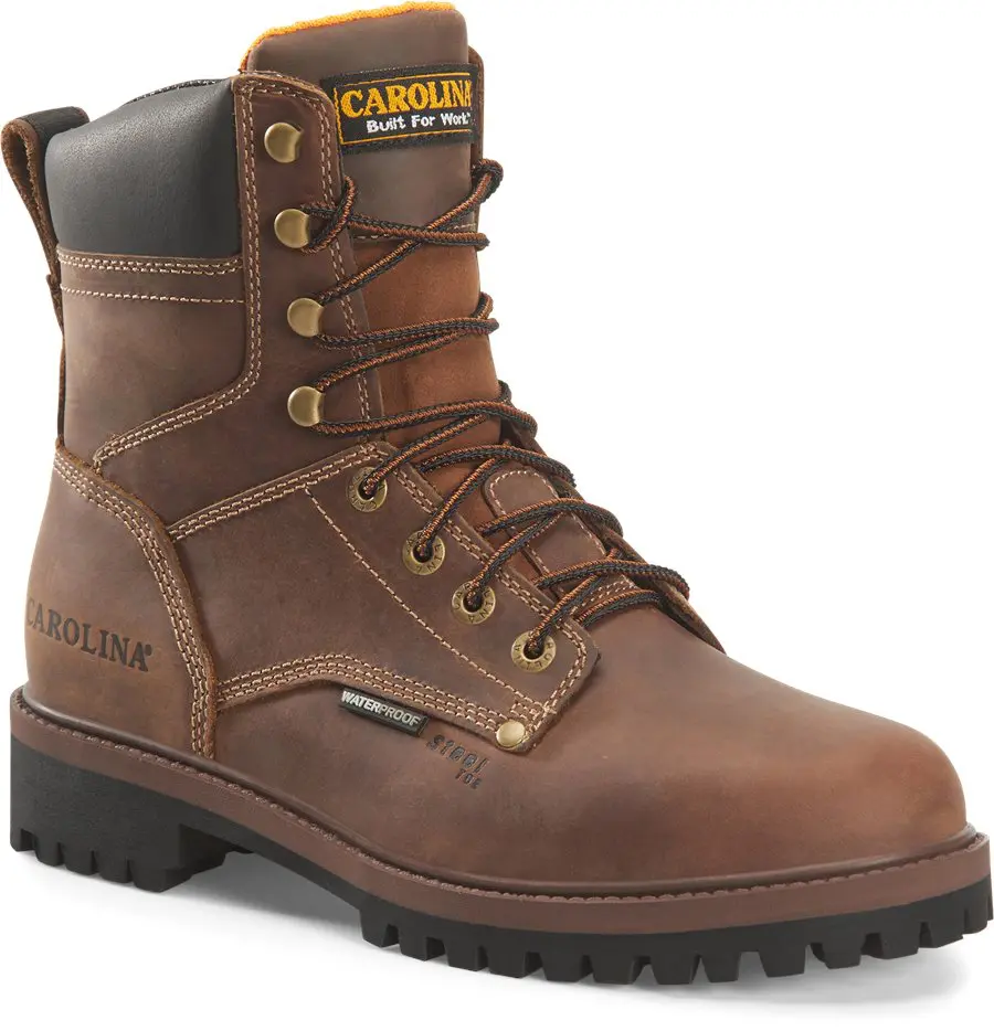 Carolina 8IN WP ST Work Boot : Dark Brown - Mens