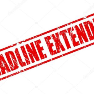 DEADLINE EXTENDED red stamp text