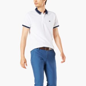 Dockers Performance Polo (Big And Tall), Men's, White 5XLT