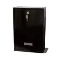 Forth rear access/rear retrieval external postbox in black
