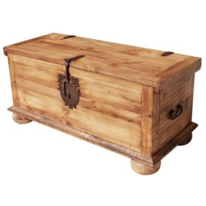 Mexican Rustic Pine Full Trunk with Feet