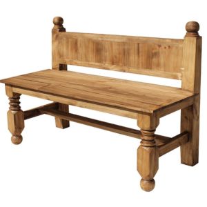 Mexican Rustic Pine Large Lyon Bench