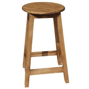 Mexican Rustic Pine Short Cantina Bar Stool