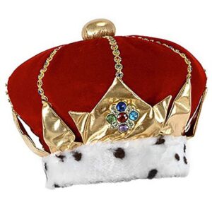 Royal Red King Plush Crown
