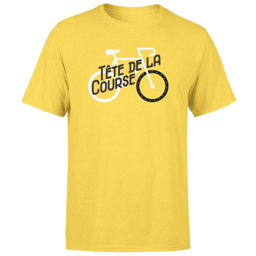 Tete De La Course Men's Yellow T-Shirt - M - Yellow
