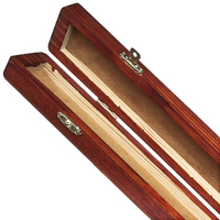 Theodore Wooden Conductor's Orchestra Baton Case - Red - 44cm Internal
