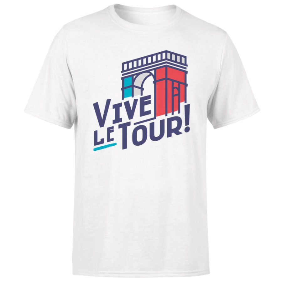 Vive Le Tour Men's White T-Shirt - L - White