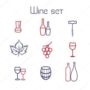 Wine elements set