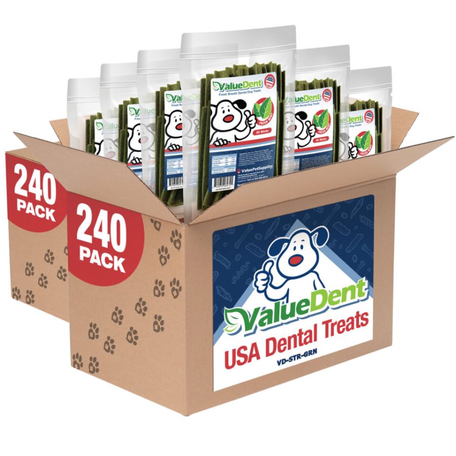 ValueDent USA Dental Dog Chews, Fresh Breath, 480 Count