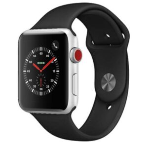 Apple Watch Series 3 GPS Silver Aluminium 38MM Black Sport Band