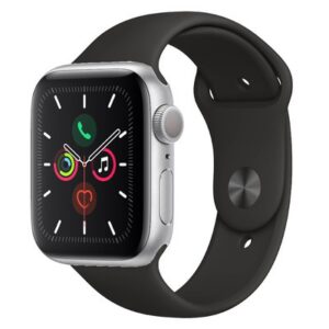 Apple Watch Series 5 GPS Silver Aluminium 40MM Black Sport Band