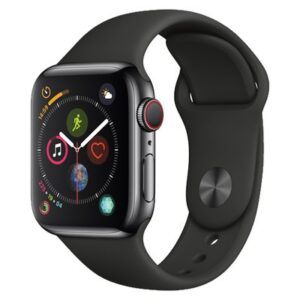 Apple Watch Series 5 GPS+Cellular Black Stainless Steel 44MM Black Sport Band