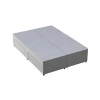 Basic Divan Base - Double - Silver - 2 Drawers