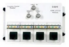 CHANNEL VISION C-0215 HOME OFFICE MODULE- 2 WAY RF & 4 110/RJ45 CABLE/MODEM SPLITER