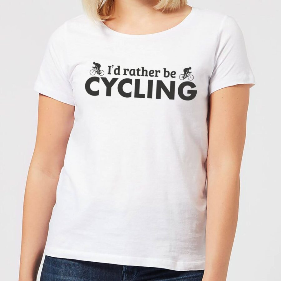 I'd Rather be Cycling Women's T-Shirt - White - XL - White